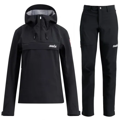 Swix Fjell shell kalhoty/anorak set, dámské, černé