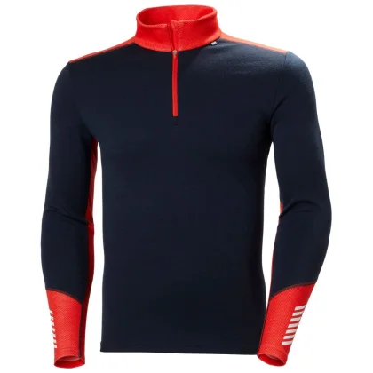 Helly Hansen Lifa Merino Midweight 1/2 Zip, pánské, námořnická modrá