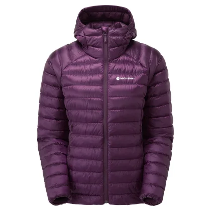 Montane F Anti-Freeze Hoodie, péřová bunda, dámská, tmavě fialová