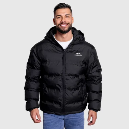 Pánská bunda Iron Aesthetics Zenit Puffer, černá