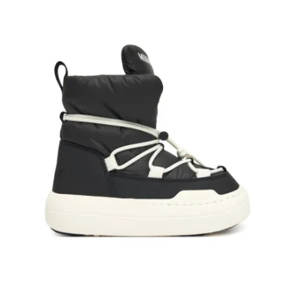 Juniorské kotníkové zimní boty MOON BOOT MB JR PARK LACE MID, N001 BLACK