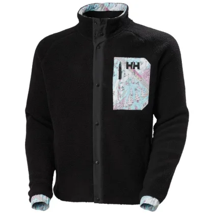 Helly Hansen Panorama Pile Snap, fleecová bunda, pánská, černá
