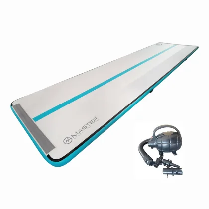 Airtrack MASTER S-Pro nafukovací žíněnka 600 x 150 x 10 cm - šedá - modrozelená