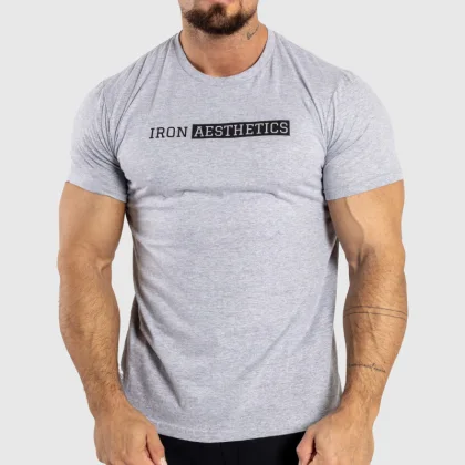 Pánské sportovní tričko Iron Aesthetics Shadow, šedé