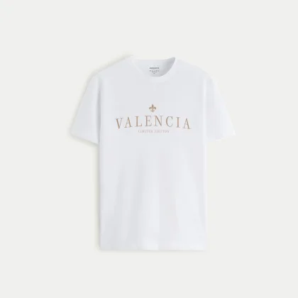 Tričko, Barva Černá, s Potiskem Valencia Limited