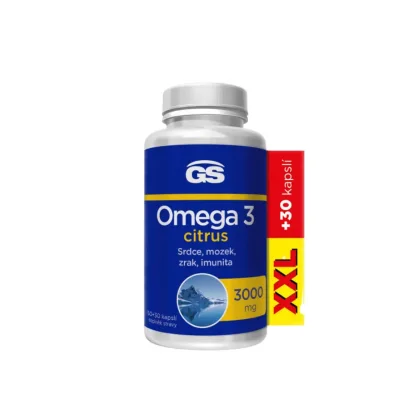 GS Omega 3 citrus 3000 mg 150+30 kapslí