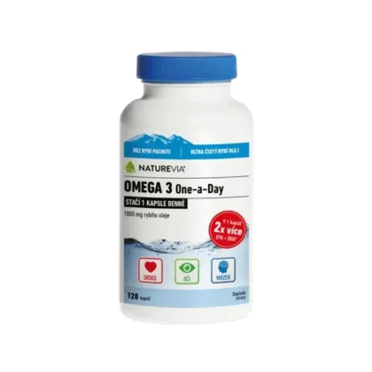 NatureVia Omega 3 One a Day 120 kapslí