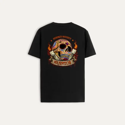 Tričko, Barva Černá, s Potiskem Muertos Society