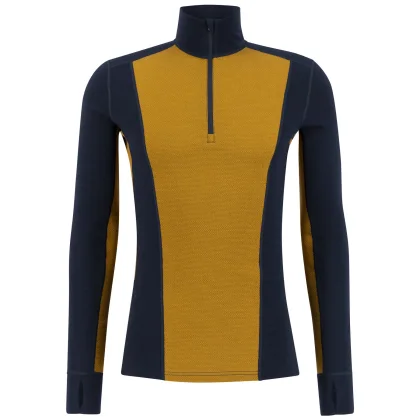 Ulvang Peak Map Half Zip, lyžařská spodní košile, pánská, tmavě modrá/cathay spice