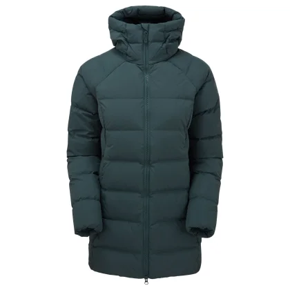 Montane F Tundra Hoodie, péřová bunda, dámská, tmavě zelená