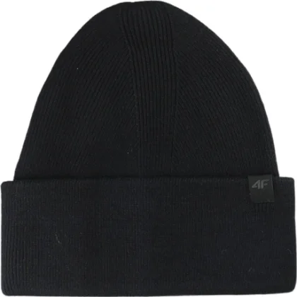 Zimní čepice 4F CAP WAW25ACAPU556-20S DEEP BLACK