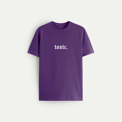 Tričko, Barva Černá, s Potiskem Toxic