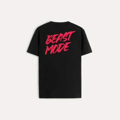 Tričko, Barva Bílá, s Potiskem Beast Mode On