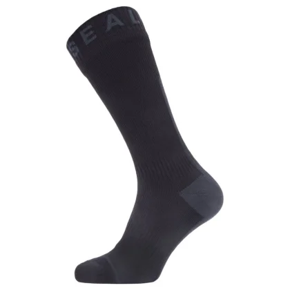 Sealskinz WP All Weather Mid Sock W. Hydrostop, ponožky, černá/šedá