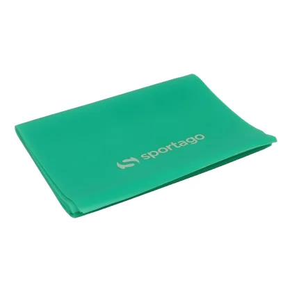 Sportago Band Medium – plochý expandér 120 cm, zelený