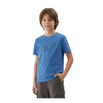 Chlapecké tričko s krátkým rukávem 4F JUNIOR TSHIRT M3007-32S-DENIM