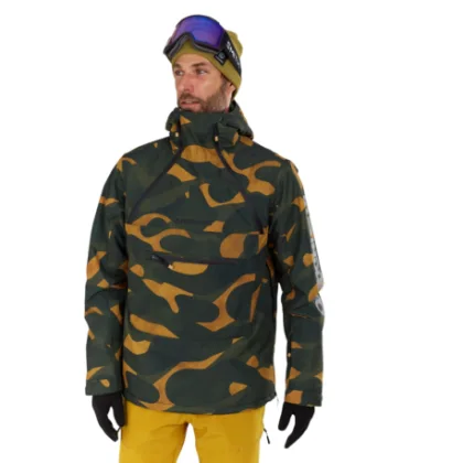 Pánská lyžařská bunda anorak FUNDANGO Hydra ECO Anorak-568- wasabi