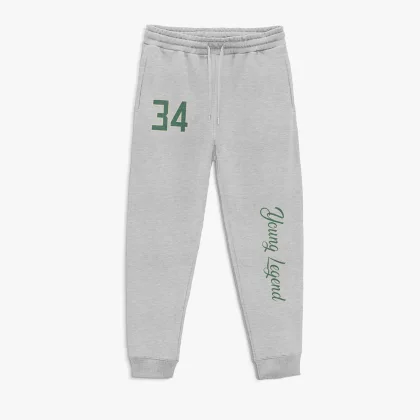 Tepláky Jogger , Barva Šedá, s Potiskem Legend