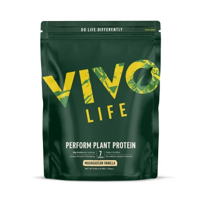 Vivo Life PERFORM Madagaskar vanilka - RAW VEGAN PROTEIN & BCAA (936g)