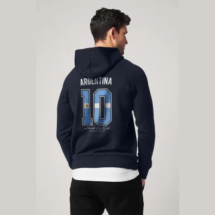 Mikina s Kapucí na Zip, Barva Šedá, s Potiskem Hand Of God 10