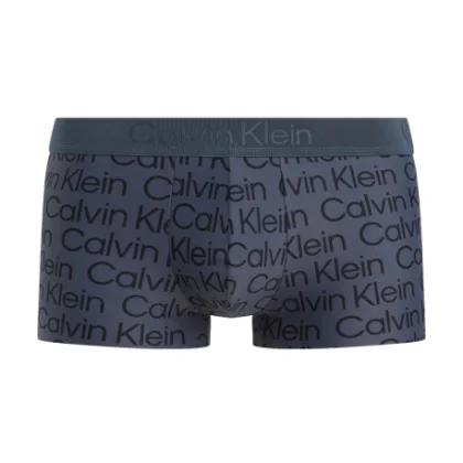 Pánské boxerky CALVIN KLEIN 1 PACK-LOW RISE TRUNK-MESH LOGO_INK