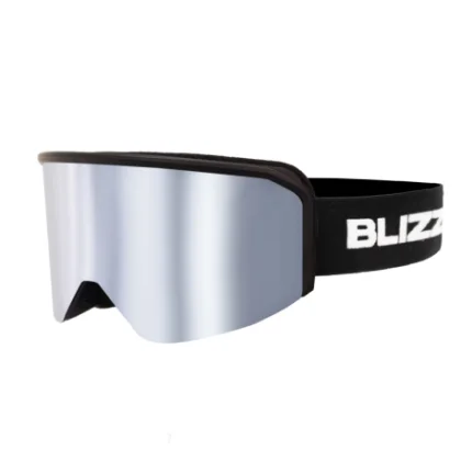Lyžařské brýle BLIZZARD Strato, black matt, smoke lens silver coating S3