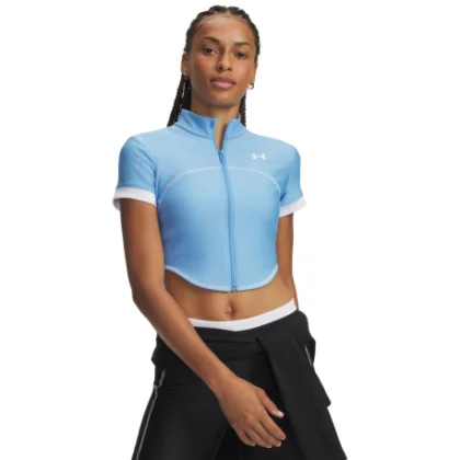 Dámské tréninkové tričko s krátkým rukávem UNDER ARMOUR UA HeatGear Novelty SS FZ