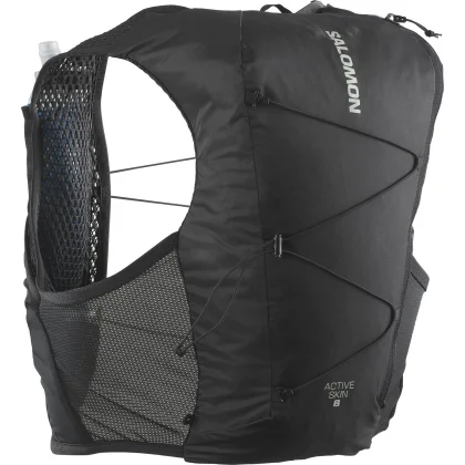 Salomon Active Skin 8 Set, běžecký batoh, šedá