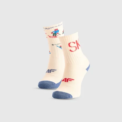 4F Casual ponožky nad kotník (2-pack) chlapecké - multicolor 32-34
