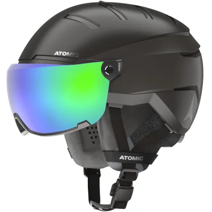 Atomic Savor GT Amid Visor HD, lyžařská helma s visorem, šedá