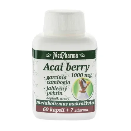 MedPharma Acai berry 1000 mg + garcinia cambogia + jabl. pektin 67 kapslí