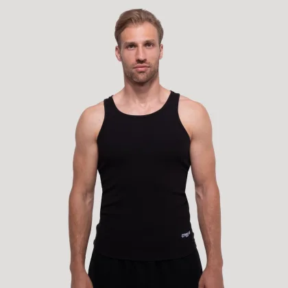 GymBeam Tílko Persistence Ribbed White
