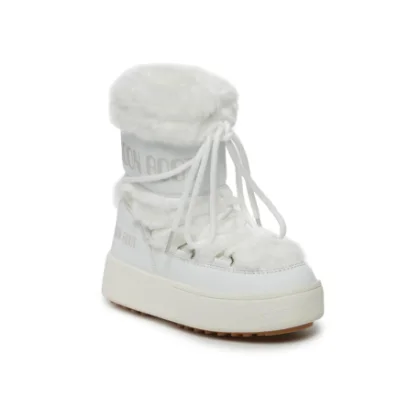 Dívčí vysoké zimní boty MOON BOOT JTRACK FAUX FUR, 002 white