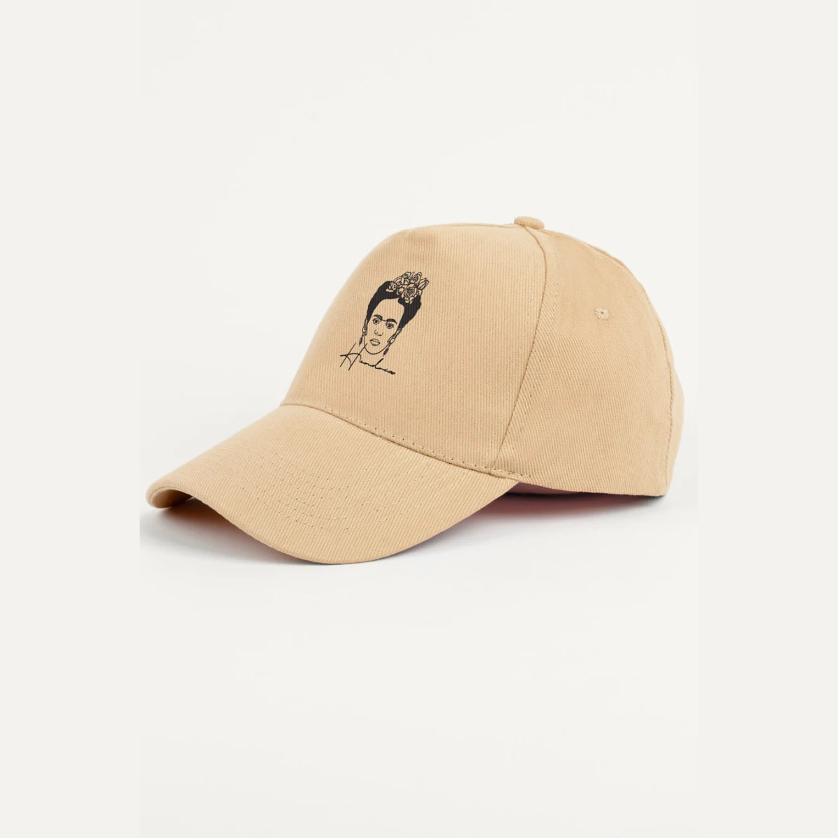 Kšiltovka Jockey, Barva Béžová, s Potiskem Frida · záber 1