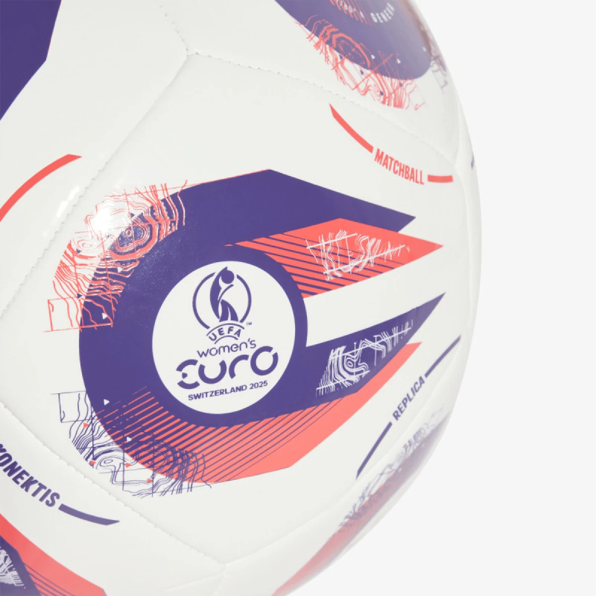 Fotbalový míč ADIDAS W EURO25 CLB WHITE PANTON PANTON · záber 4