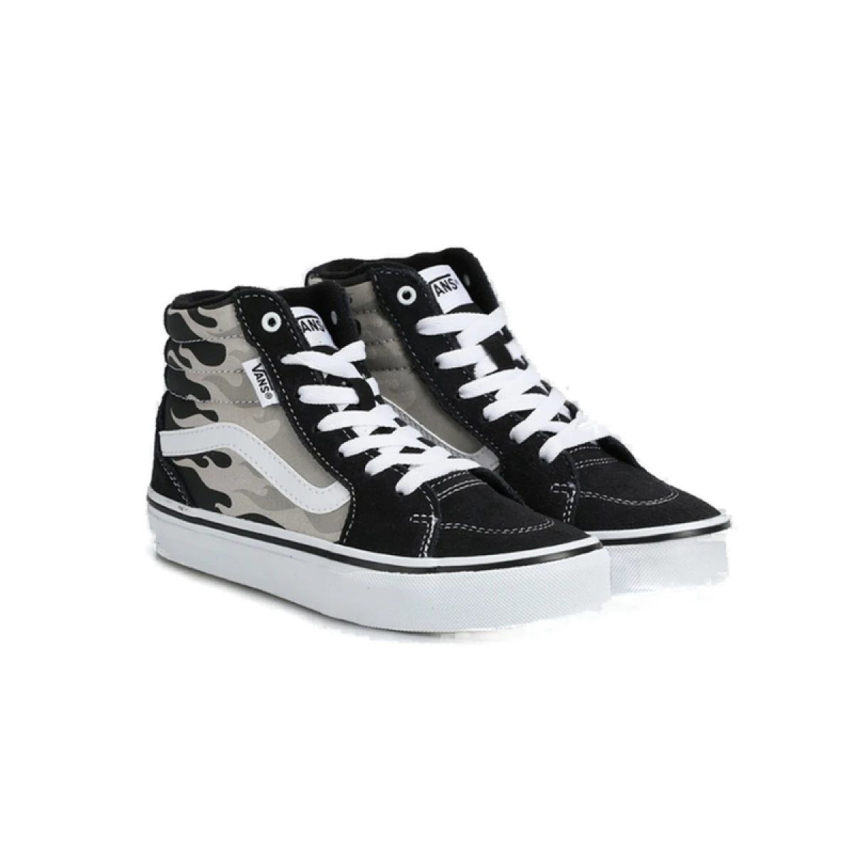 Chlapecká vycházková obuv VANS YT Filmore HI (Suede Canvas) grey white · záber 3