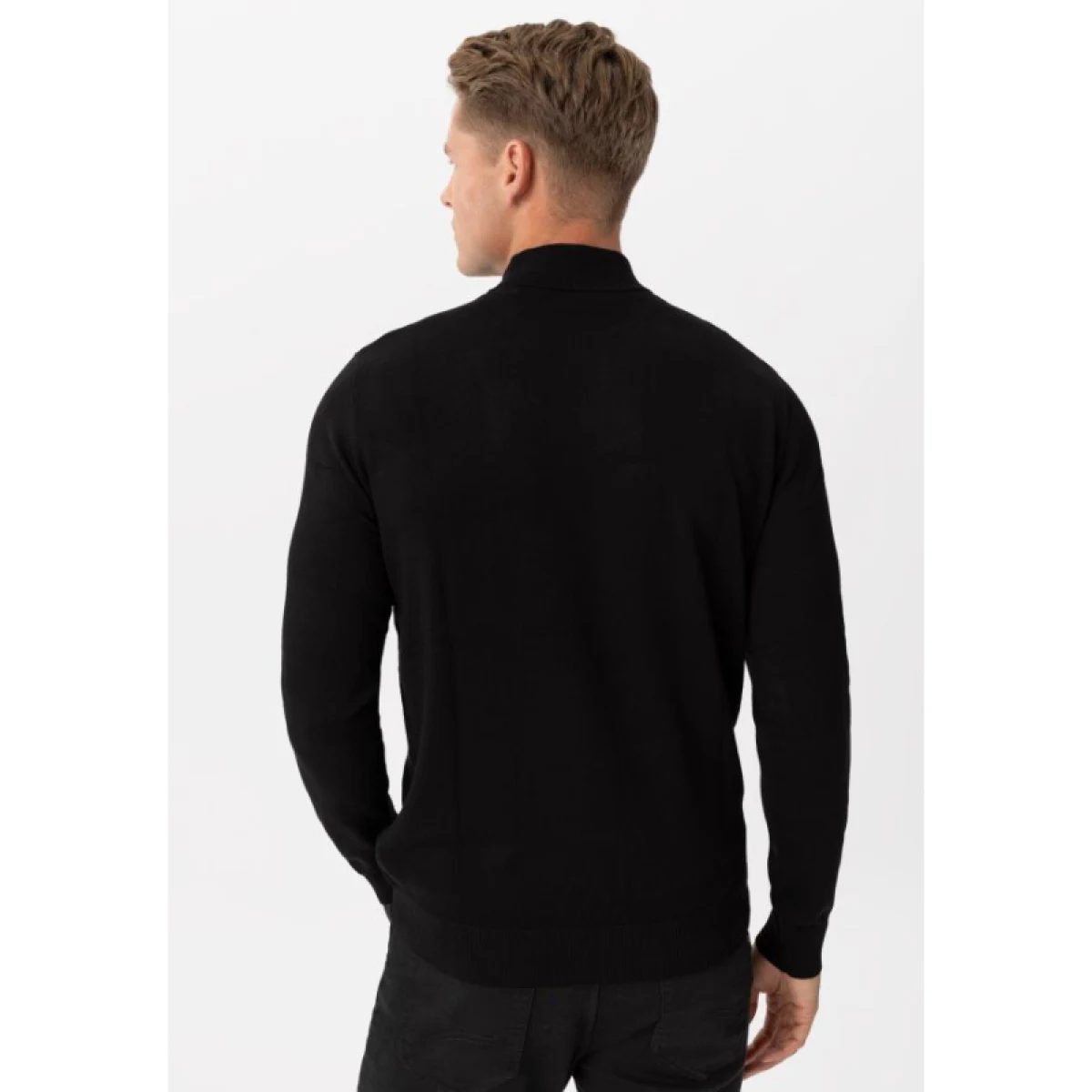 Pánský svetr VOLCANO S-BAZ-700-BLACK · záber 4