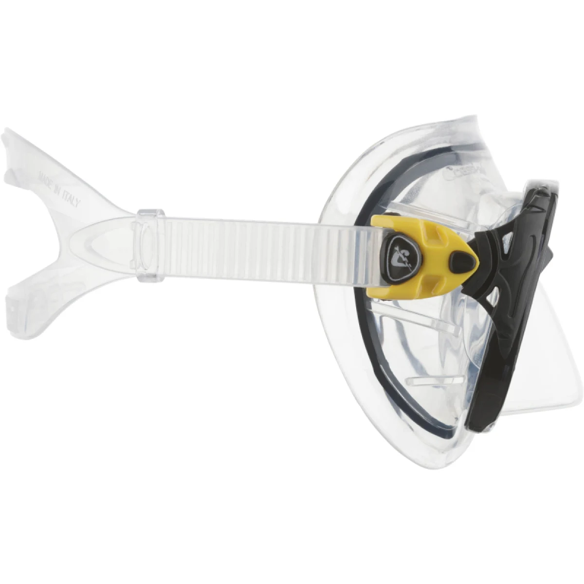 Potápěčská maska CRESSI BIG EYES EVOLUTION MASK SIL CLEAR FRAME YELLOW · záber 3