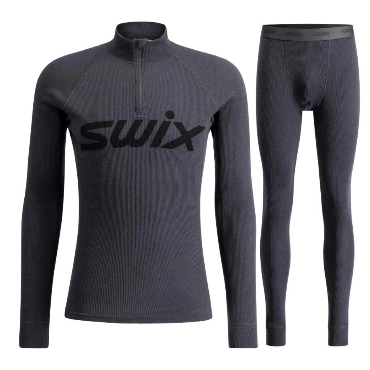 Pánská souprava Swix RaceX Merino Half Zip/Pants, tmavě šedá · záber 1