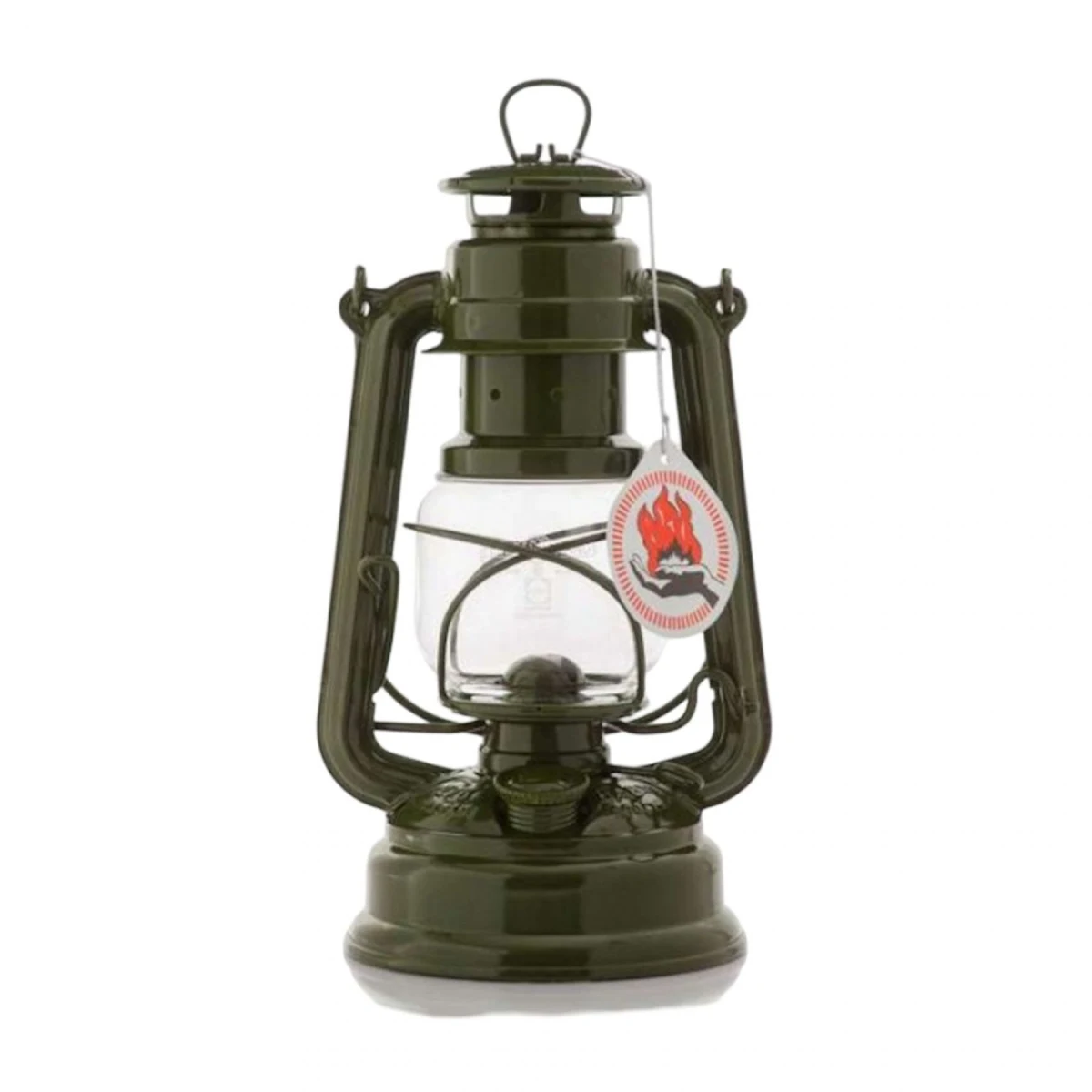 Feuerhand Hurricane Lantern 276, lucerna, olivová · záber 1