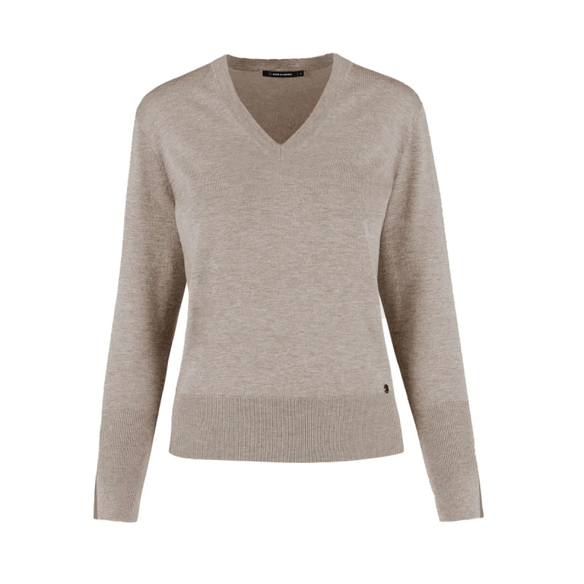 Dámský svetr VOLCANO S-NELI-102M-BEIGE MEL · záber 4