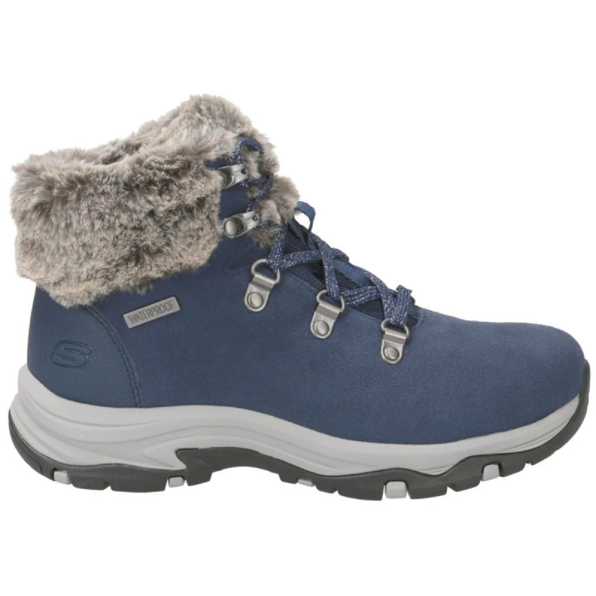 Dámské kotníkové zimní boty SKECHERS Trego Falls Finest navy · záber 2