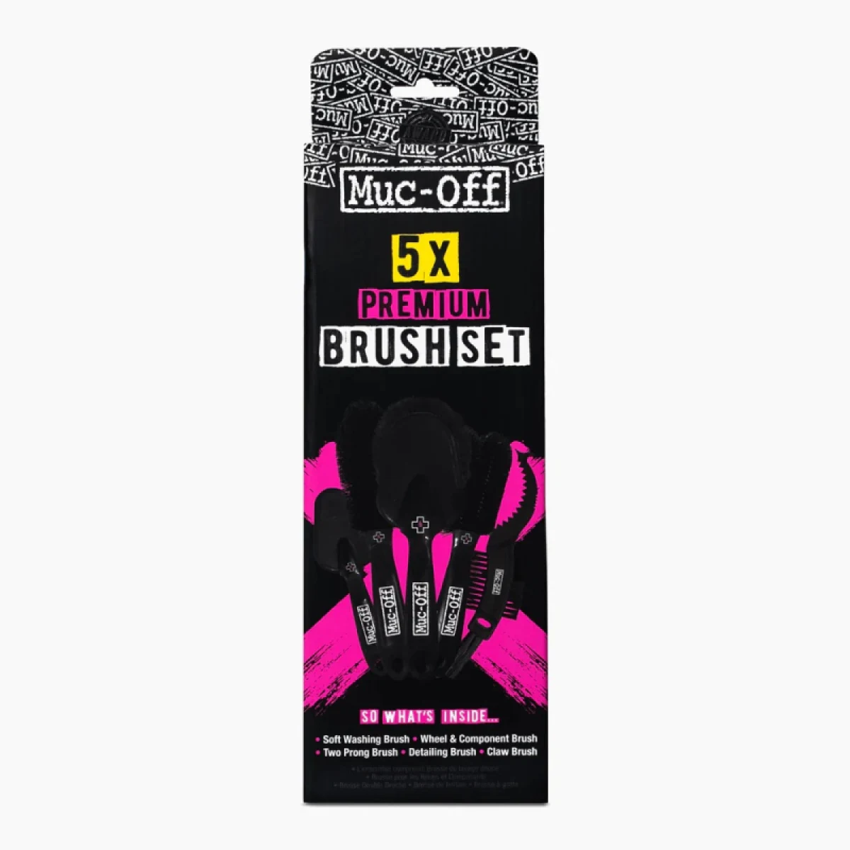 Kefka na údržbu kola MUC-OFF 5x Brusht Set · záber 2