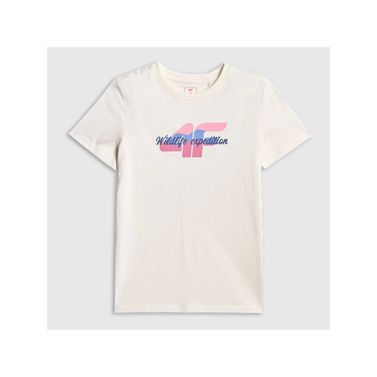 Dívčí tričko s krátkým rukávem 4F JUNIOR TSHIRT F2885-11S-OFF WHITE · záber 5
