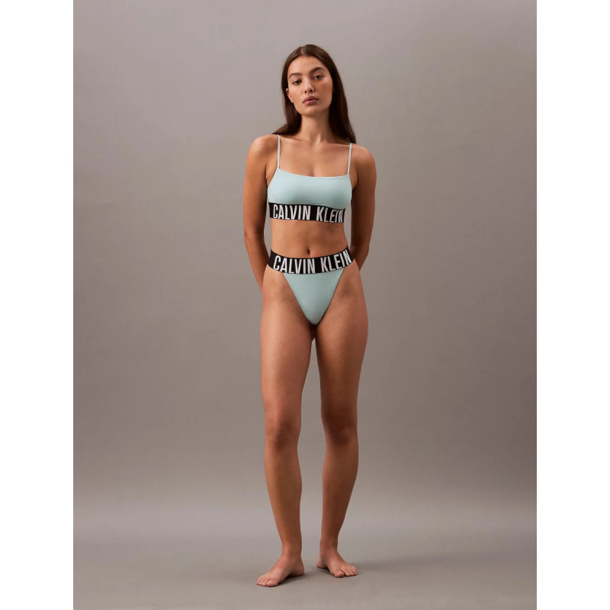 Dámská podprsenka CALVIN KLEIN UNLINED BRALETTE-Ether · záber 5