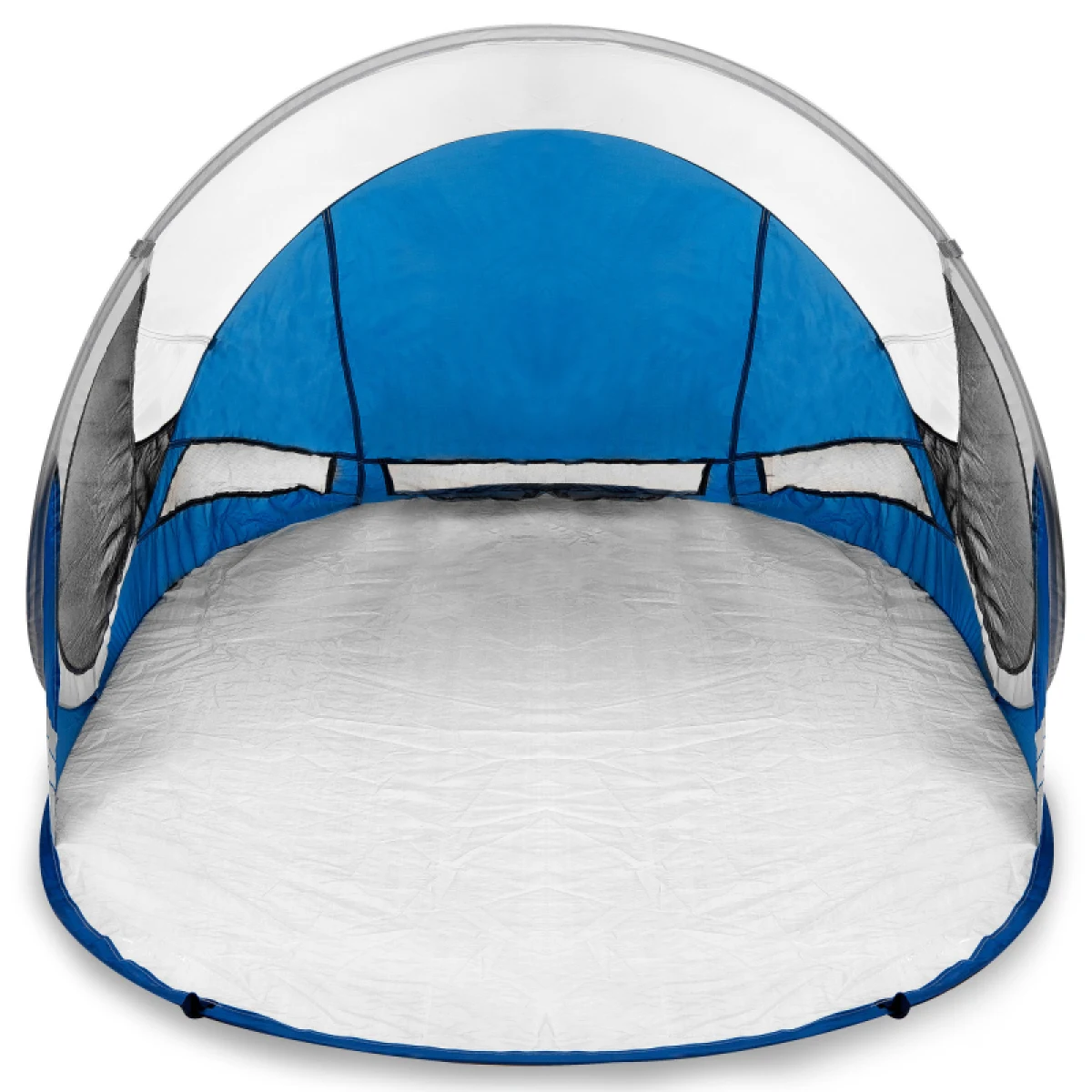 Plážový stan SPOKEY STRATUS Self-folding UV 40 190x120x90 - white-blue · záber 2