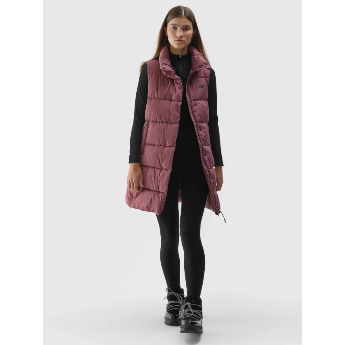 Dámská vesta 4F VEST-AW23TVESF076-53S-DARK PINK · záber 5