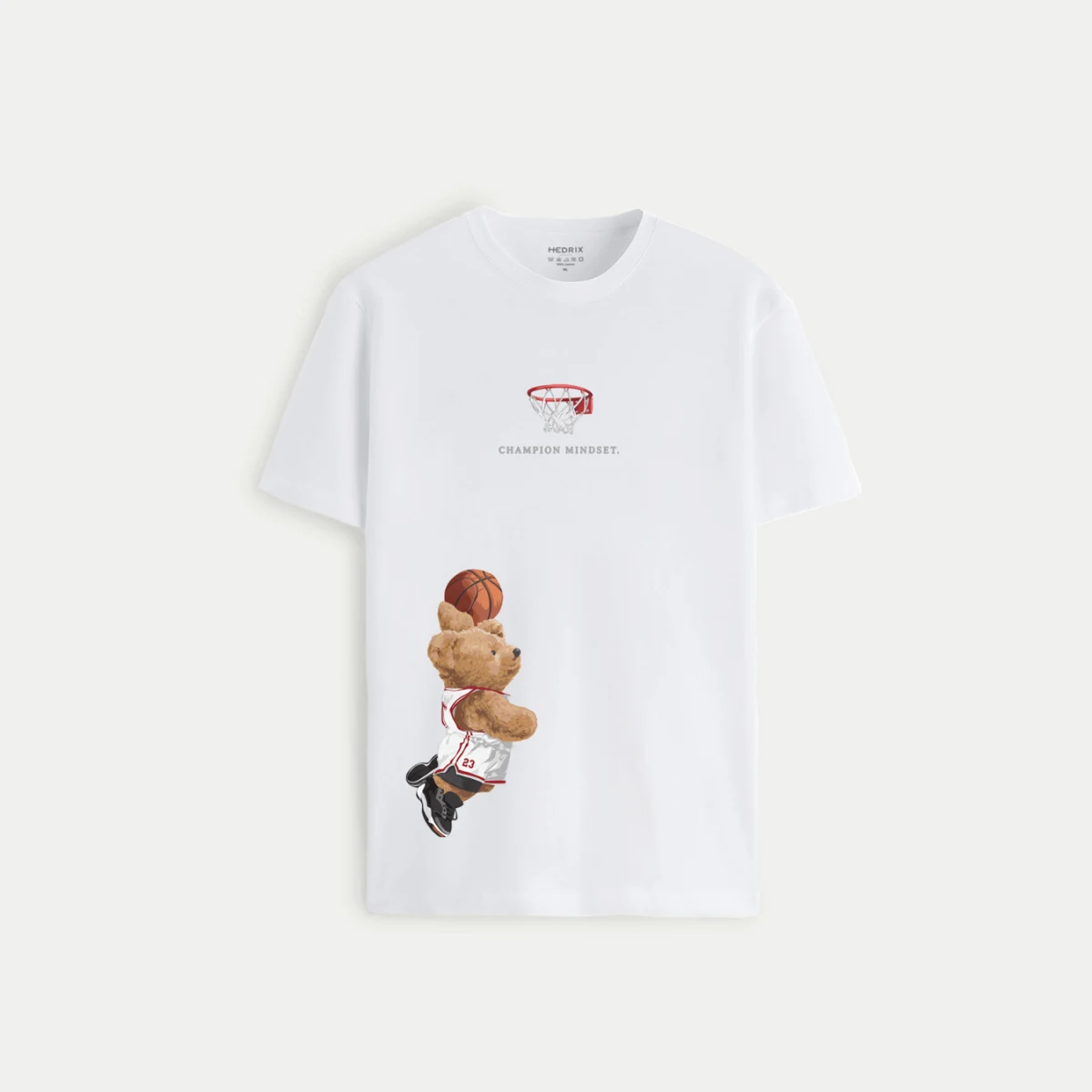 Tričko, Barva Černá, s Potiskem Champion Mindset Teddy · záber 9