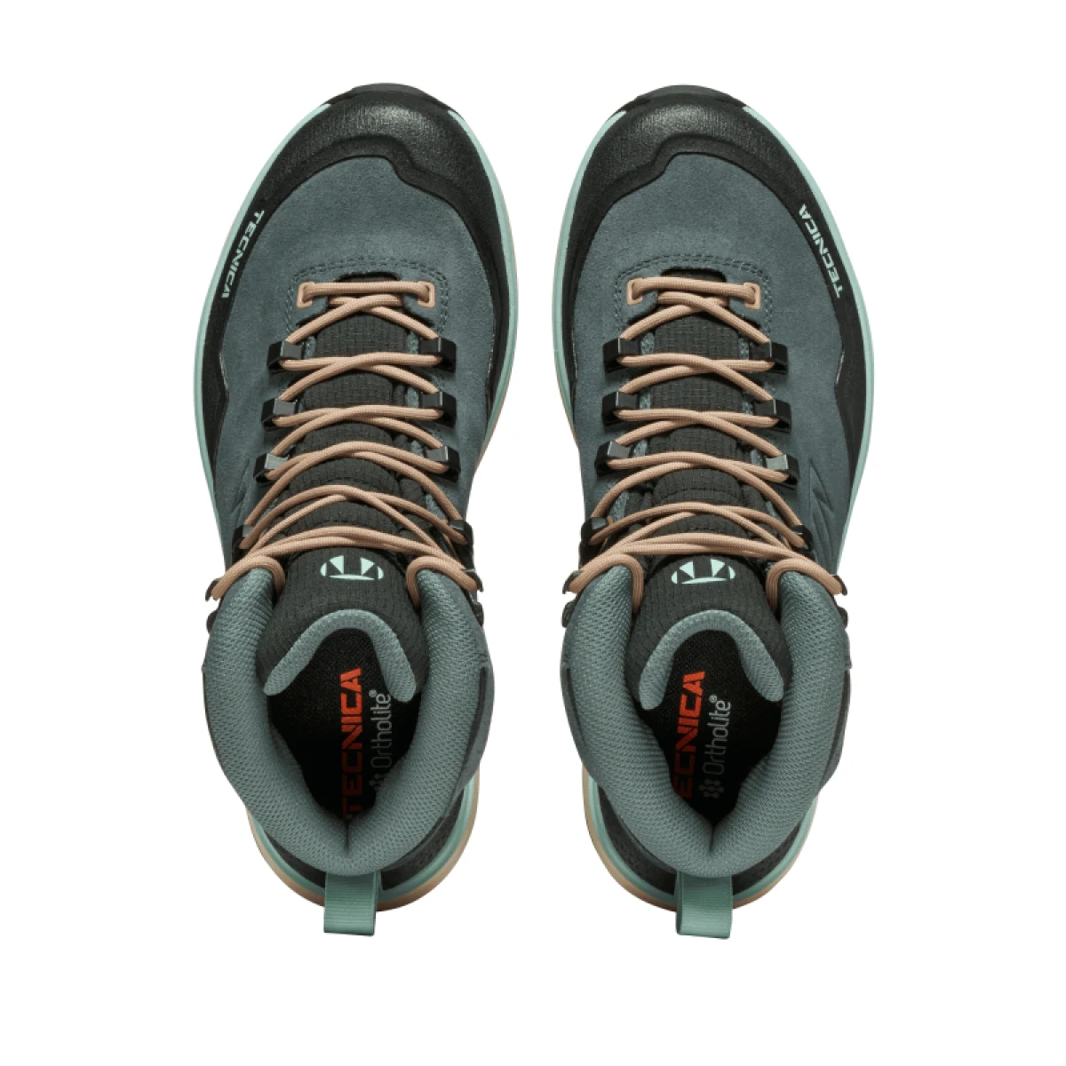 Dámská vysoká turistická celokožená obuv TECNICA Forge TRK GTX Ws, navy blue dark pink · záber 5