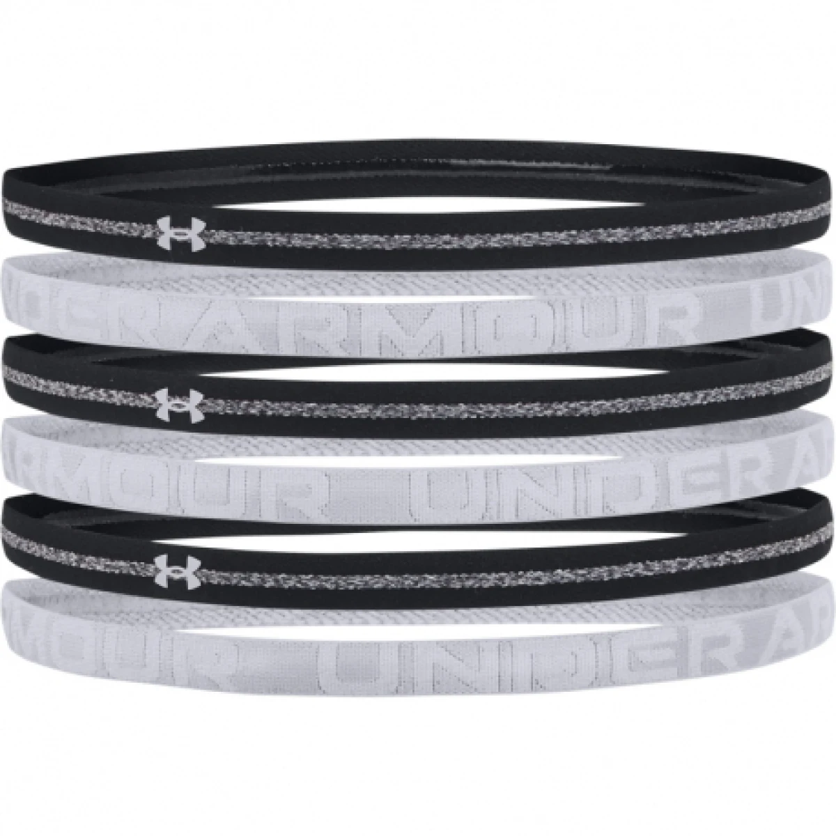 Dámská čelenka UNDER ARMOUR UA HTR Mini Headband 6PK-BLK · záber 1